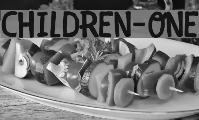 CHILDREN-ONE Font examples