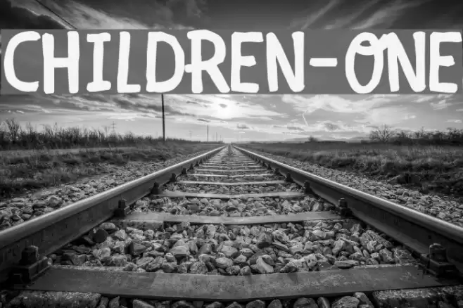 CHILDREN-ONE Font examples