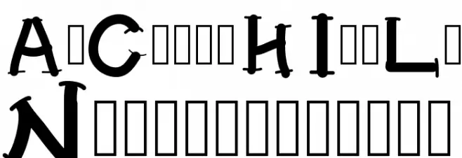 CHILLANA Font Alte caractere