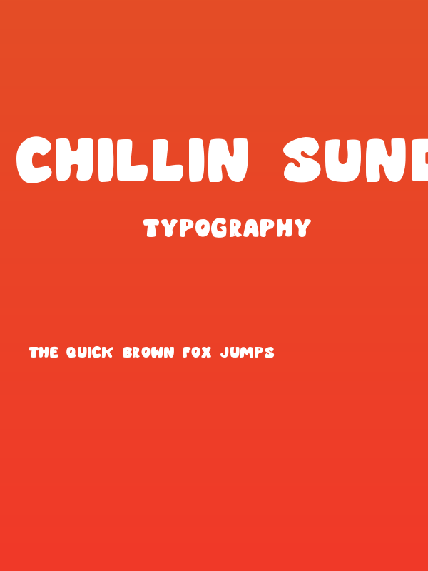 CHILLIN SUNDAY Poster