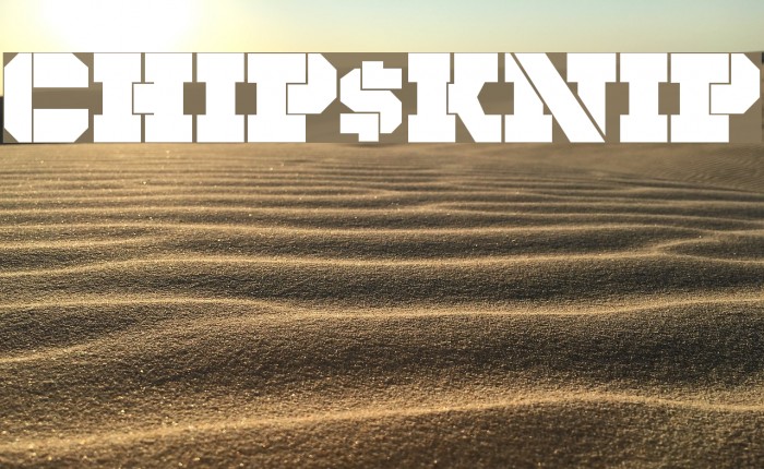 CHIP KNIP Font examples