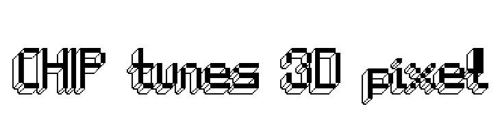 CHIP tunes 3D pixel  नि: शुल्क फ़ॉन्ट्स डाउनलोड
