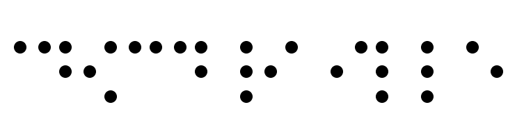 CHMC Braille  Frei Schriftart Herunterladen