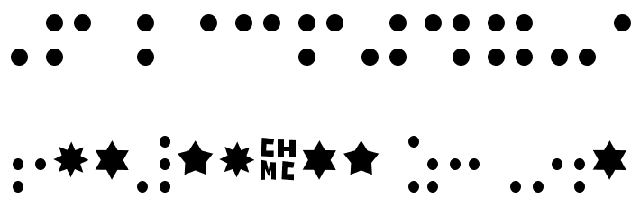 CHMC Braille Font OTHER CHARS