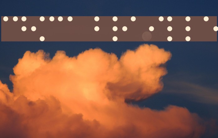 CHMC Braille Font examples