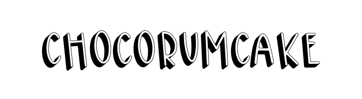 CHOCO RUM CAKE  font caratteri gratis