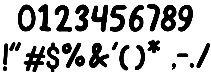 CHOCODONUTRegular Font OTHER CHARS