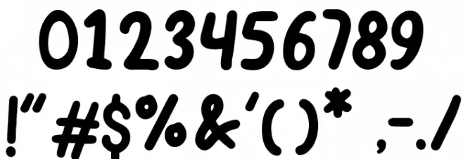 CHOCODONUTRegular Font OTHER CHARS