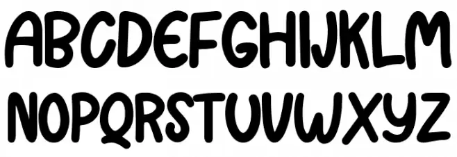 CHOCODONUTRegular Шрифта ВЕРХНИЙ