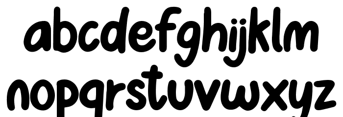 CHOCODONUTRegular Font LOWERCASE