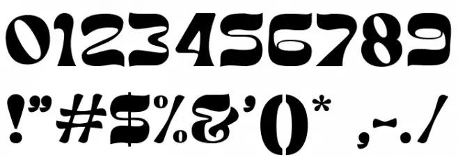 CHOLE Шрифта ДРУГИЕ символов