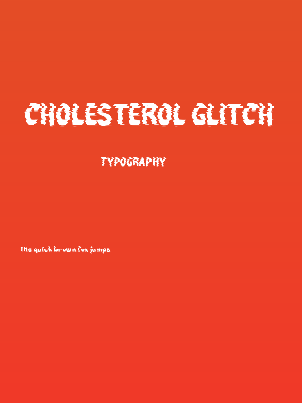 CHOLESTEROL GLITCH Poster