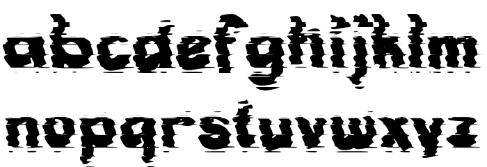 CHOLESTEROL GLITCH Font LOWERCASE