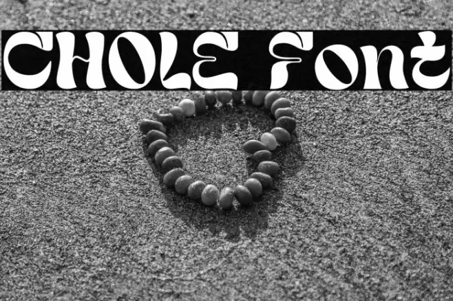CHOLE Шрифта examples