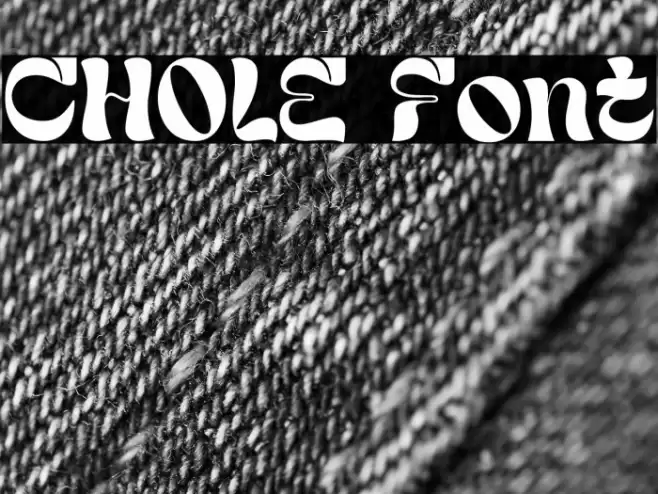 CHOLE Шрифта examples