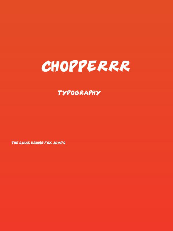 CHOPPERRR Poster