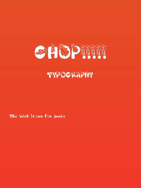 CHOP!!!!! Poster