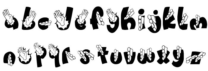 CHOP!!!!! Font LOWERCASE