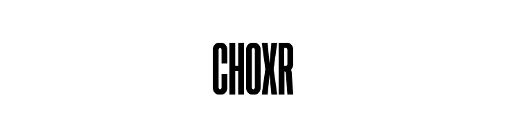 CHOXR  Скачать бесплатные шрифты