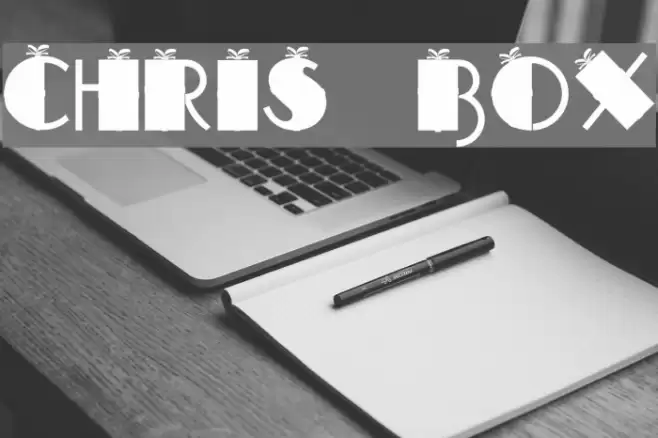 CHRIS BOX Font examples
