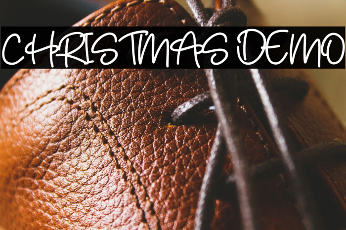 CHRISTMAS DEMO Font examples