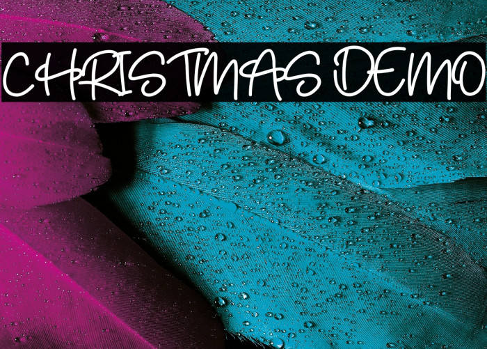 CHRISTMAS DEMO Font examples