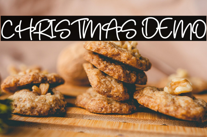 CHRISTMAS DEMO Font examples