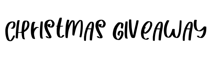 CHRISTMAS GIVEAWAY Schriftart