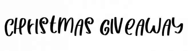 CHRISTMAS GIVEAWAY Font