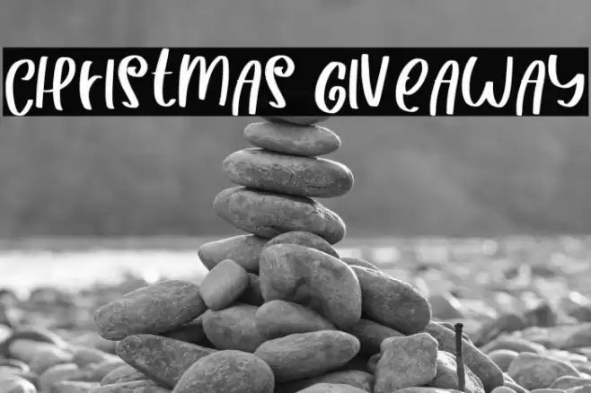 CHRISTMAS GIVEAWAY Font examples