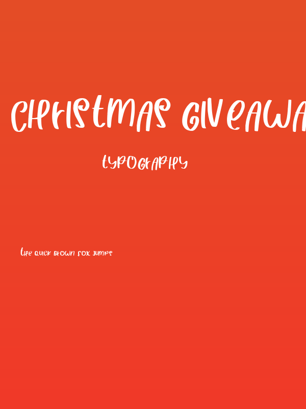 CHRISTMAS GIVEAWAY Poster