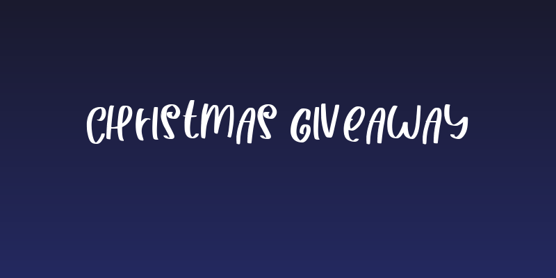 CHRISTMAS GIVEAWAY Social Header