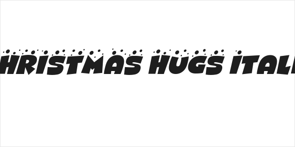 CHRISTMAS HUGS Italic Logo