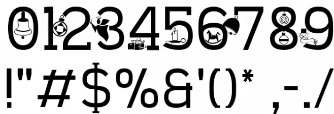 CHRISTMAS SOUNDS Font OTHER CHARS