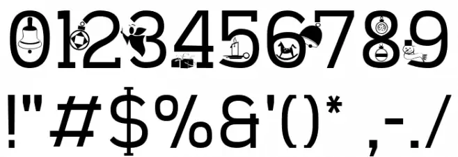 CHRISTMAS SOUNDS Font OTHER CHARS