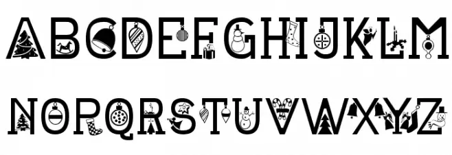 CHRISTMAS SOUNDS Schriftart Groß