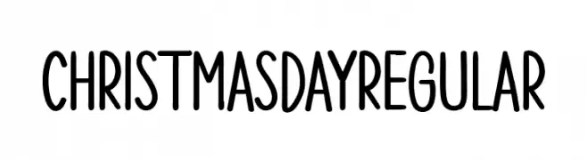 CHRISTMASDAYRegular  Frei Schriftart Herunterladen