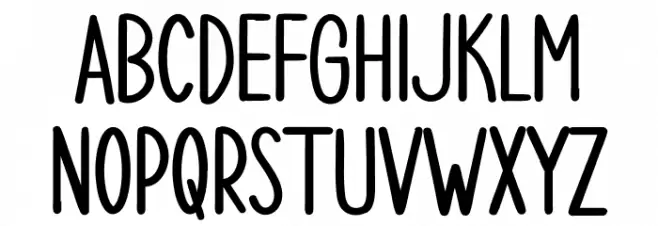 CHRISTMASDAYRegular 字体 小写