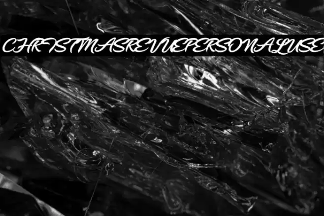 CHRISTMASREVUEPERSONALUSE フォント examples