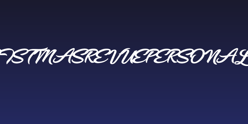 CHRISTMASREVUEPERSONALUSE Social Header