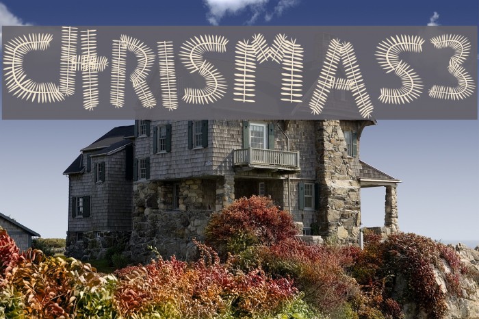 CHRISmas3 Font examples