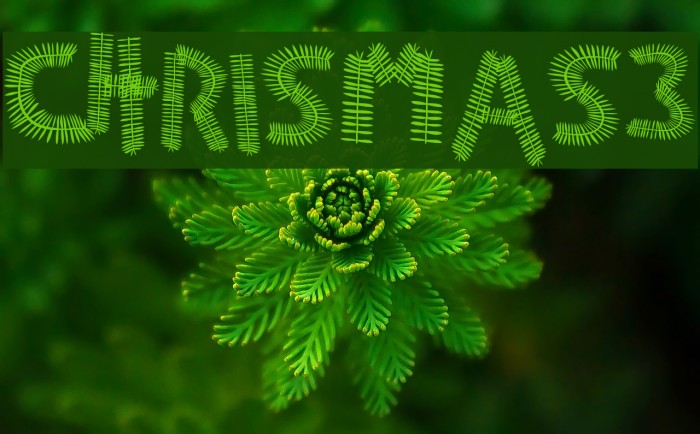CHRISmas3 Font examples