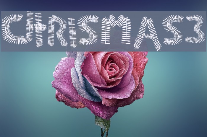 CHRISmas3 Font examples