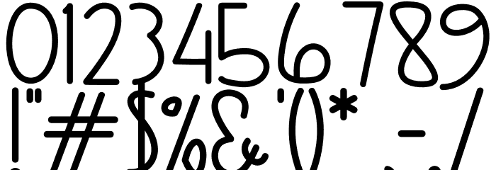 CHUBBY RUBBY Font OTHER CHARS