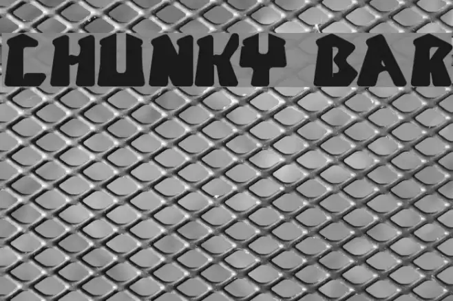 CHUNKY BAR Font examples