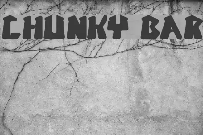 CHUNKY BAR Font examples
