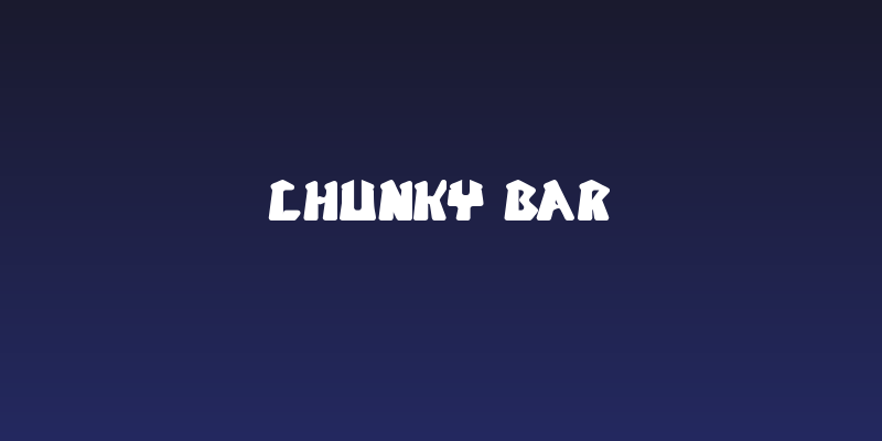 CHUNKY BAR Social Header