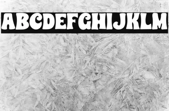 CHUNKY HEART BOUNCE Font examples