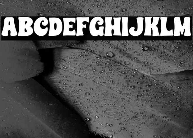 CHUNKY HEART BOUNCE Font examples