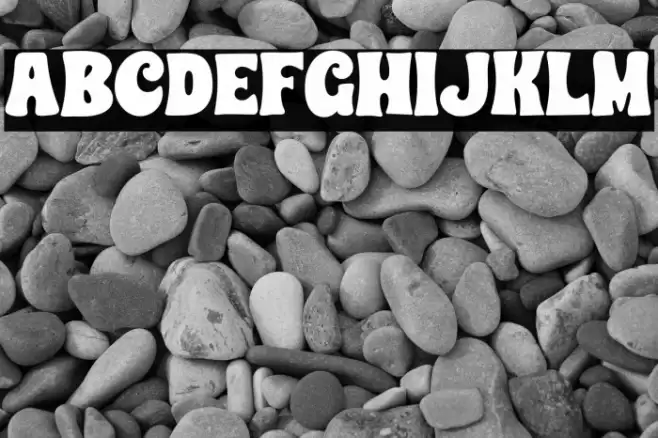 CHUNKY HEART BOUNCE Font examples